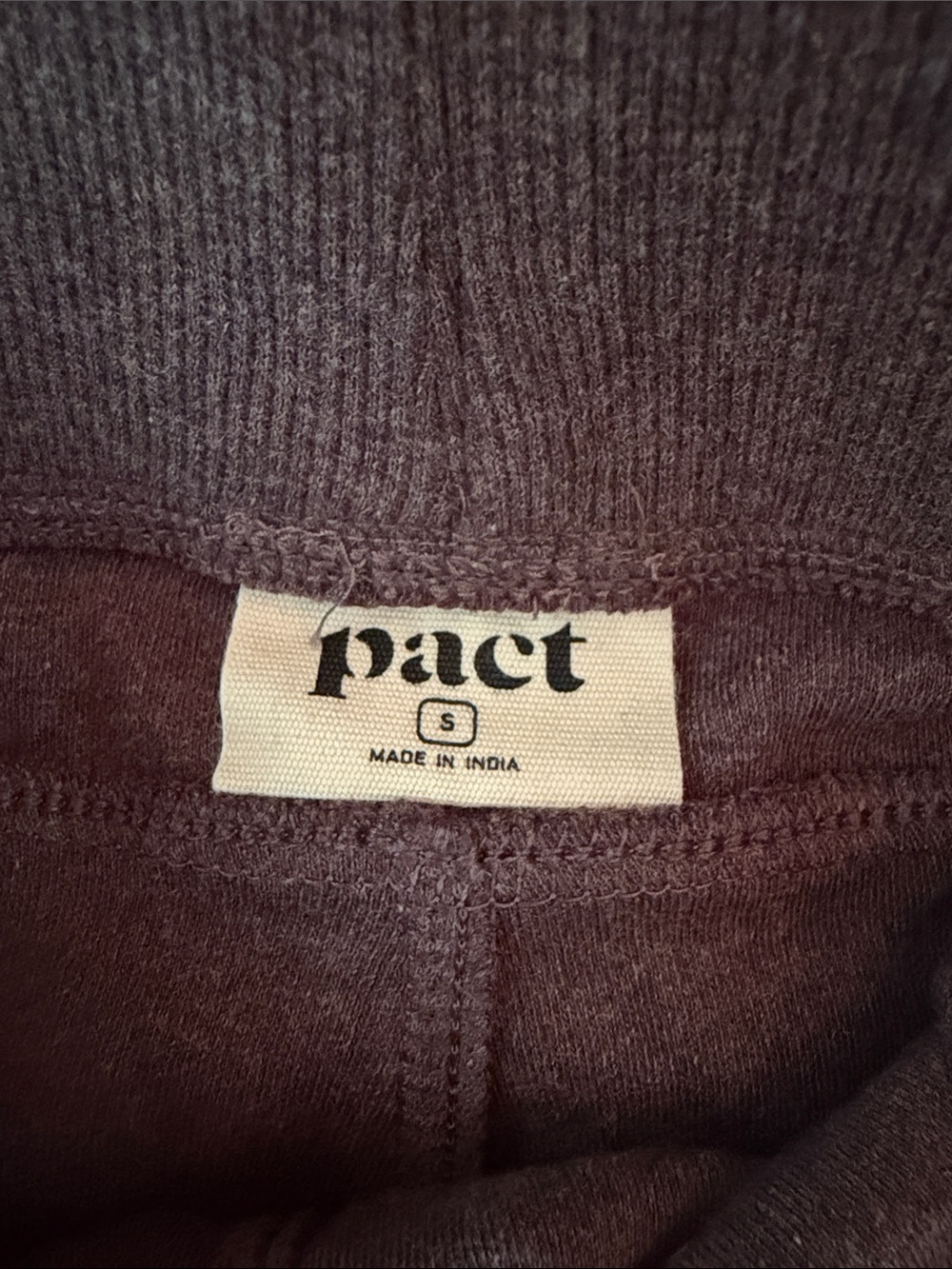 Pact Organic  Airplane Tapered Leg Pant Chocolate Heather - Picture 5 of 9